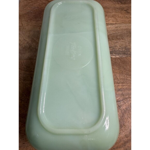 3-Piece Set of Fire King Oven Ware Jadeite Refrigerator Dishes - Picture 11 of 13